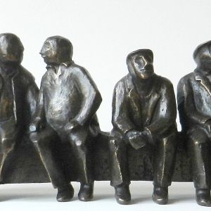 "I Pensionati", brons