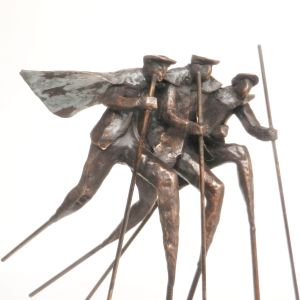 Herders op stelten, wedstrijd. Brons