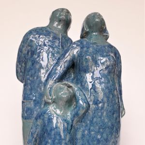 "De ooievaars ziun terug", keramiek