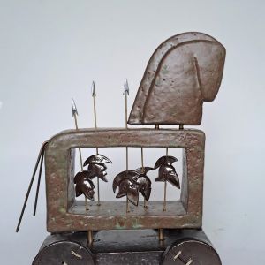 Het paard van Troje, keramiek