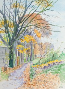 Aquarel, 40 x 50 cm. €350,-