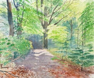Aquarel, 50 x 60 cm. €400,-
