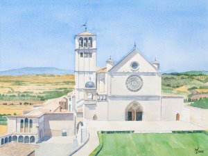 Aquarel, te koop als giclée (zie Gclées)