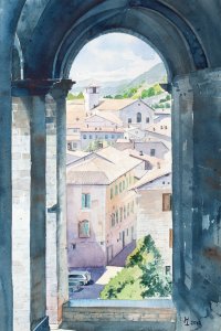 Aquarel, 50 x 65 cm. €450,-