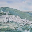 Assisi, aquarel 50 x 70 cm.     450,-